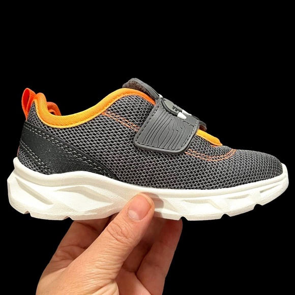 Carters Toddler Boys Dinosaur T-Rex Sneakers Size 7,12 Gray Lighted Slip on Shoe - Picture 6 of 14